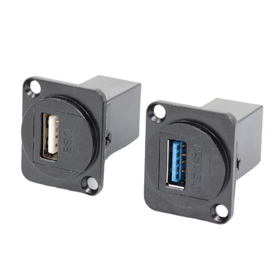 Ενότητα 2,0 υποδοχών μετάδοσης Δ USB3.0 τύπων διπλό θηλυκό περασμάτων στη θηλυκή υποδοχή
